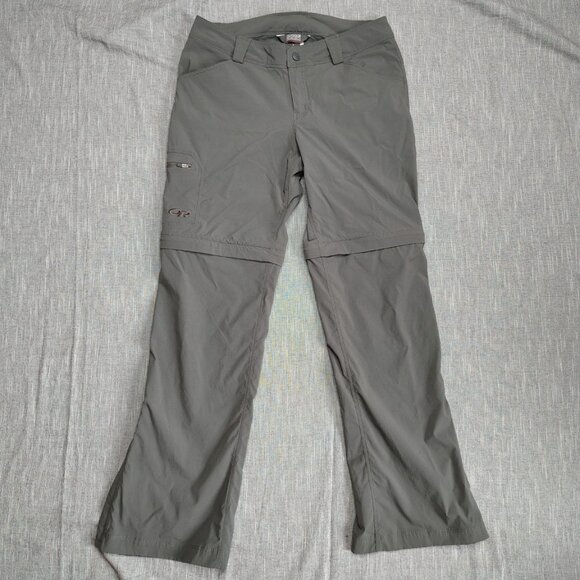 Outdoor Research OR Pants Womens Size 4 32x30 Gray Equinox Convertible Nylon - Picture 1 of 13